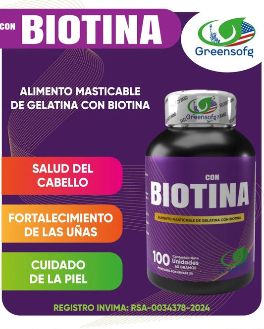 Kit con 3 Biotina Masticable – Cabello Más Fuerte, Uñas Resistentes y Piel Saludable